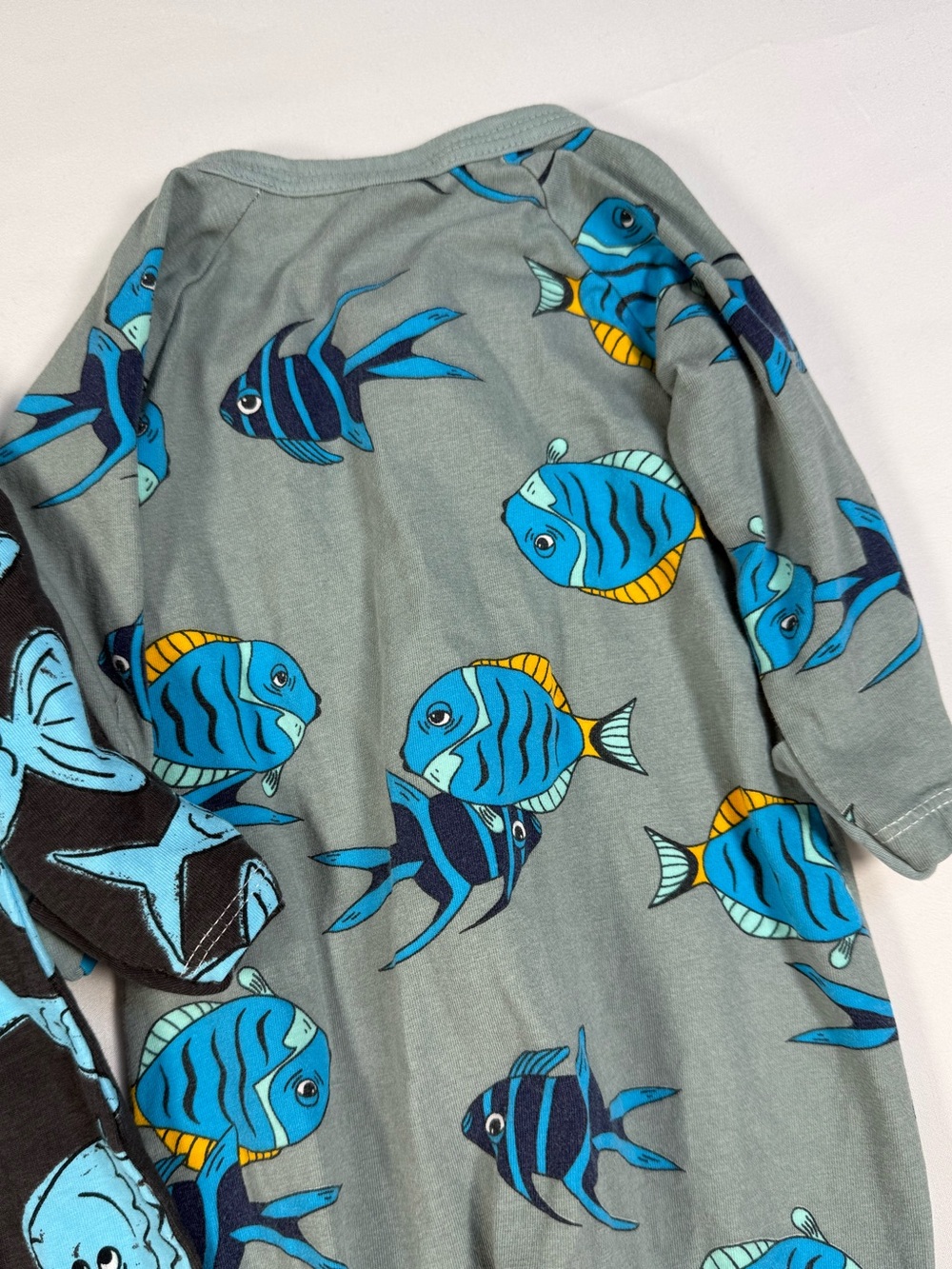 BONDS Wondersuit Fish Zip Romper Lot Size 000 0-3m Coastal Ocean Baby Pajamas - Picture 12 of 15